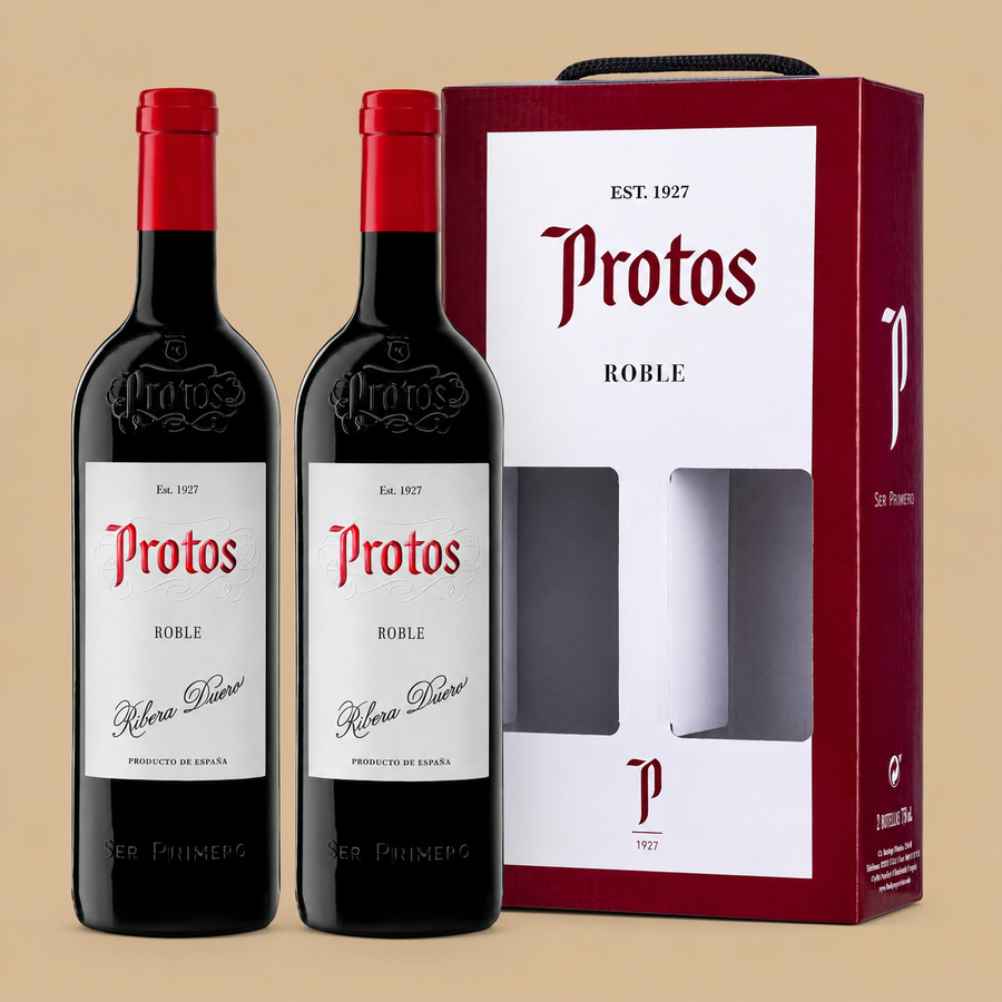 Protos Roble Ribera del Duero Red Wine Gift Set 2 x 75cl (27)