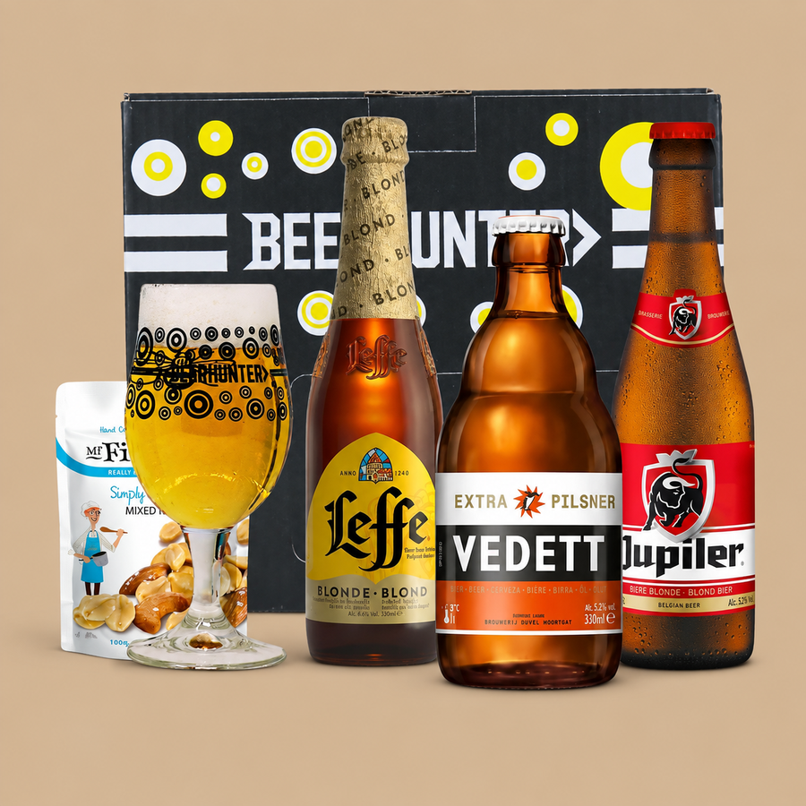 Beer Hunter Belgian Craft Beer & Glass Gift Set