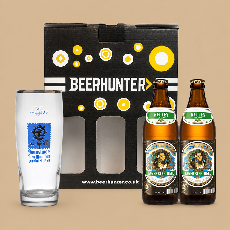 Beerhunter Augustiner Helles German Lager Beer Gift Set