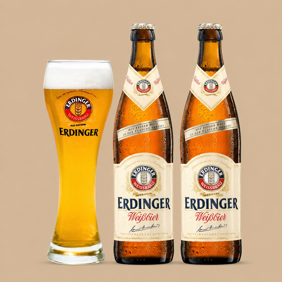 ERDINGER Weissbier German Wheat Beer Gift Set