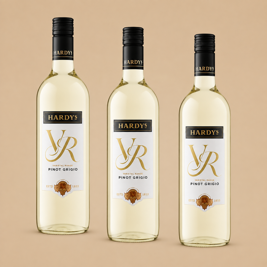 Hardys VR Pinot Grigio 6-Bottle Case 0.75 L (Pack of 3)