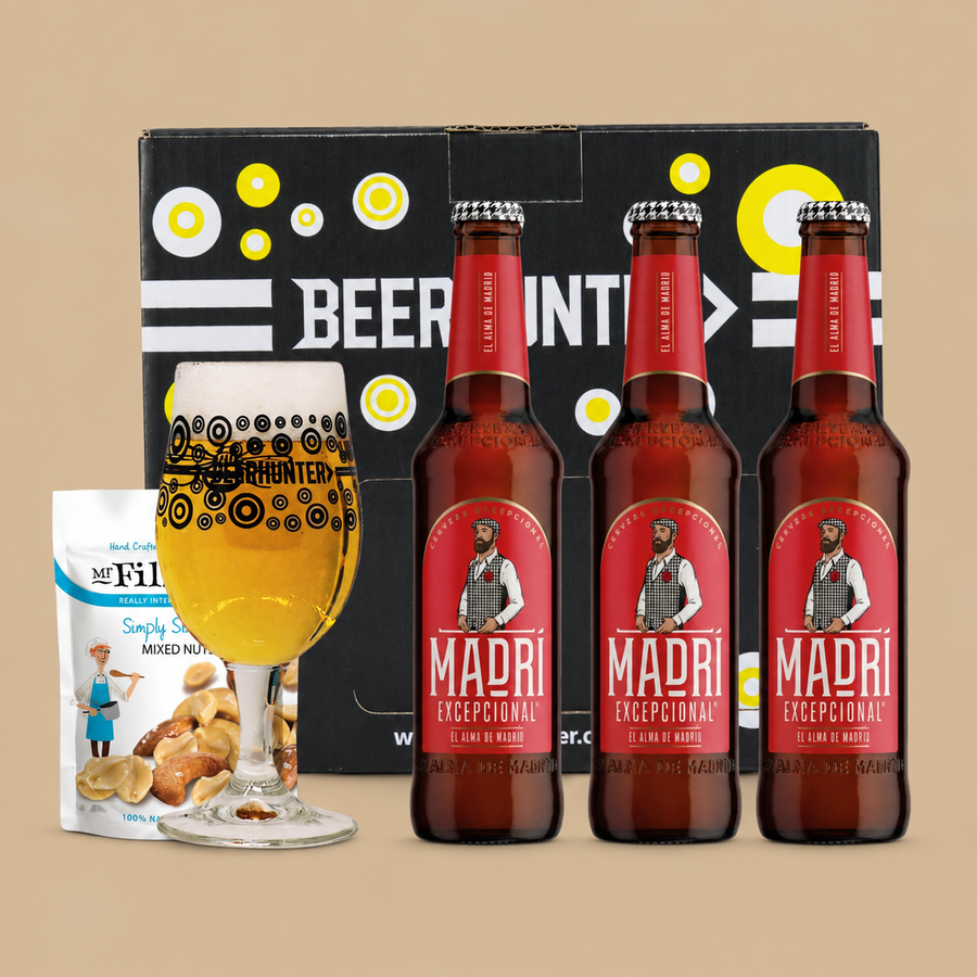 Beer Hunter Madrí Excepcional Lager Beer Gift Set