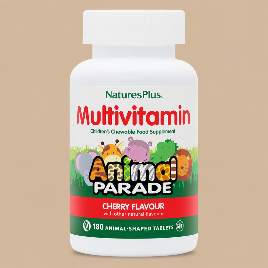 NaturesPlus Animal Parade Cherry Multivitamins - 180 Tablets (Pack of 1)
