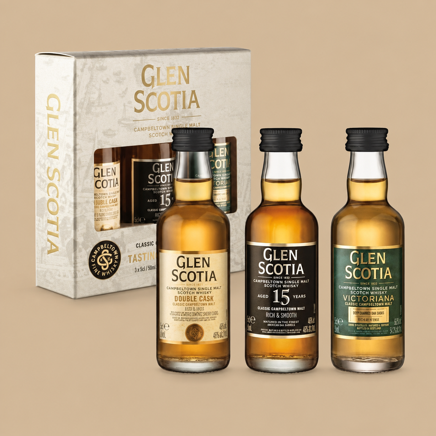 Glen Scotia Single Malt Whiskey Miniature Gift Set 3 x 5cl
