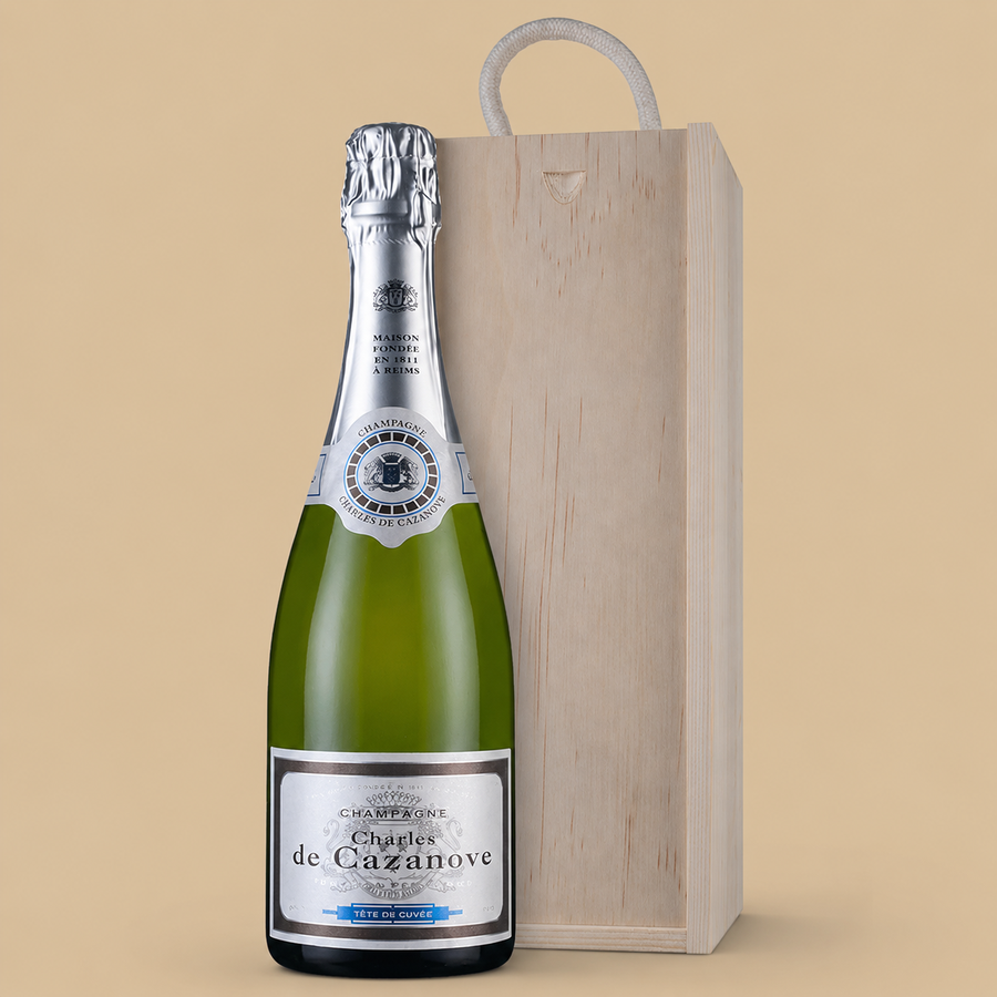 Charles de Cazanove Brut Champagne Gift Set 75cl