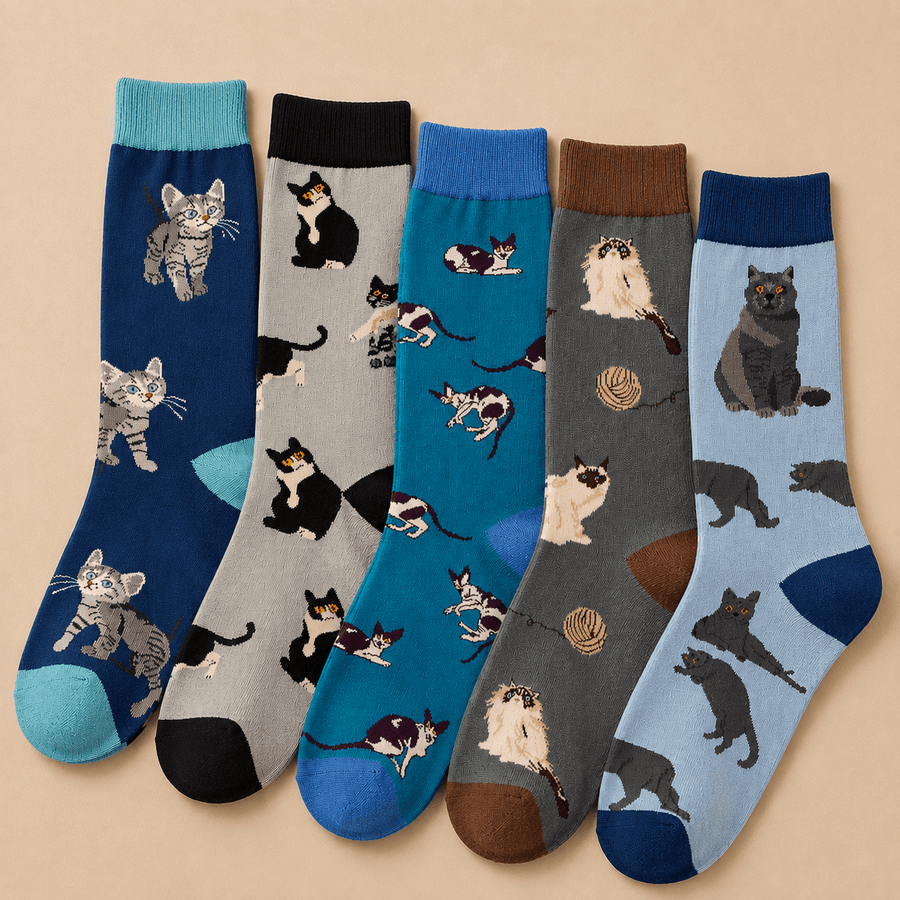 Cat Novelty Crew Socks