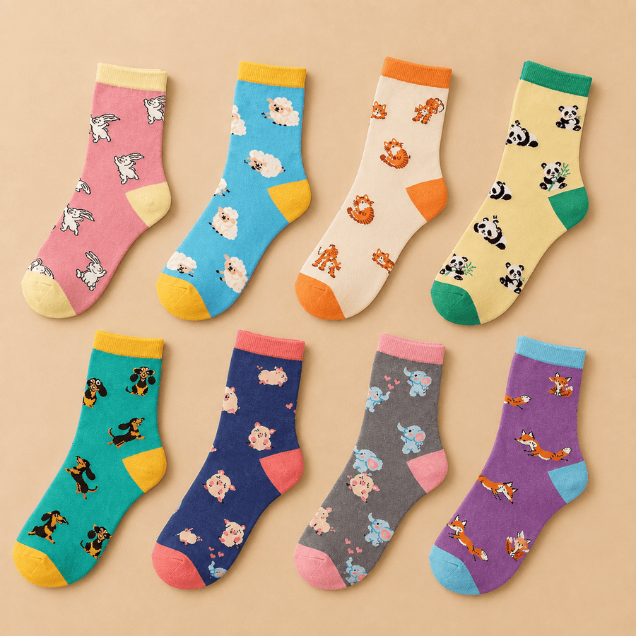 Animal Novelty Crew Socks