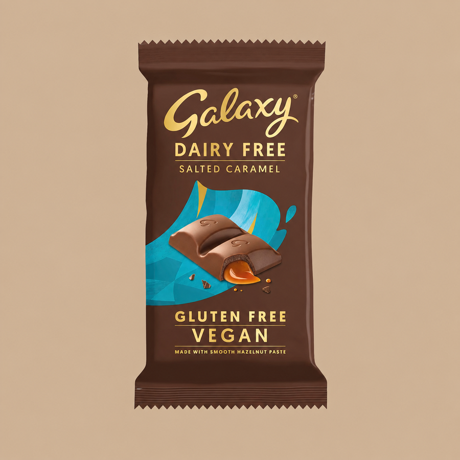 Galaxy Dairy Free Salted Caramel Chocolate Bar 100g - 1 Pack