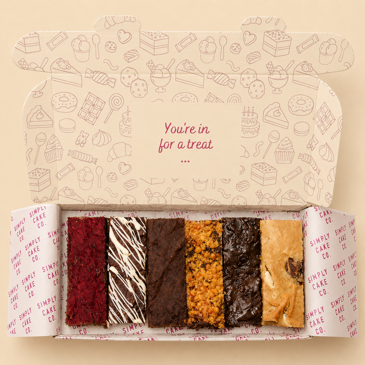 Simply Cake Co. Vegan Brownie Selection Box