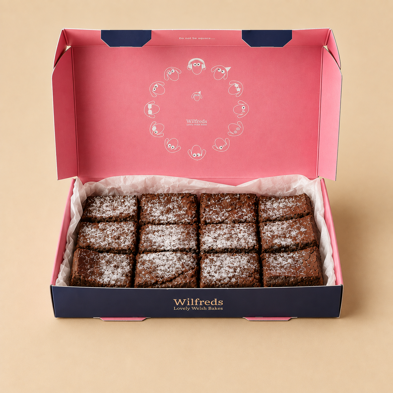 Wilfreds Belgian Chocolate Orange Brownies Gift Box