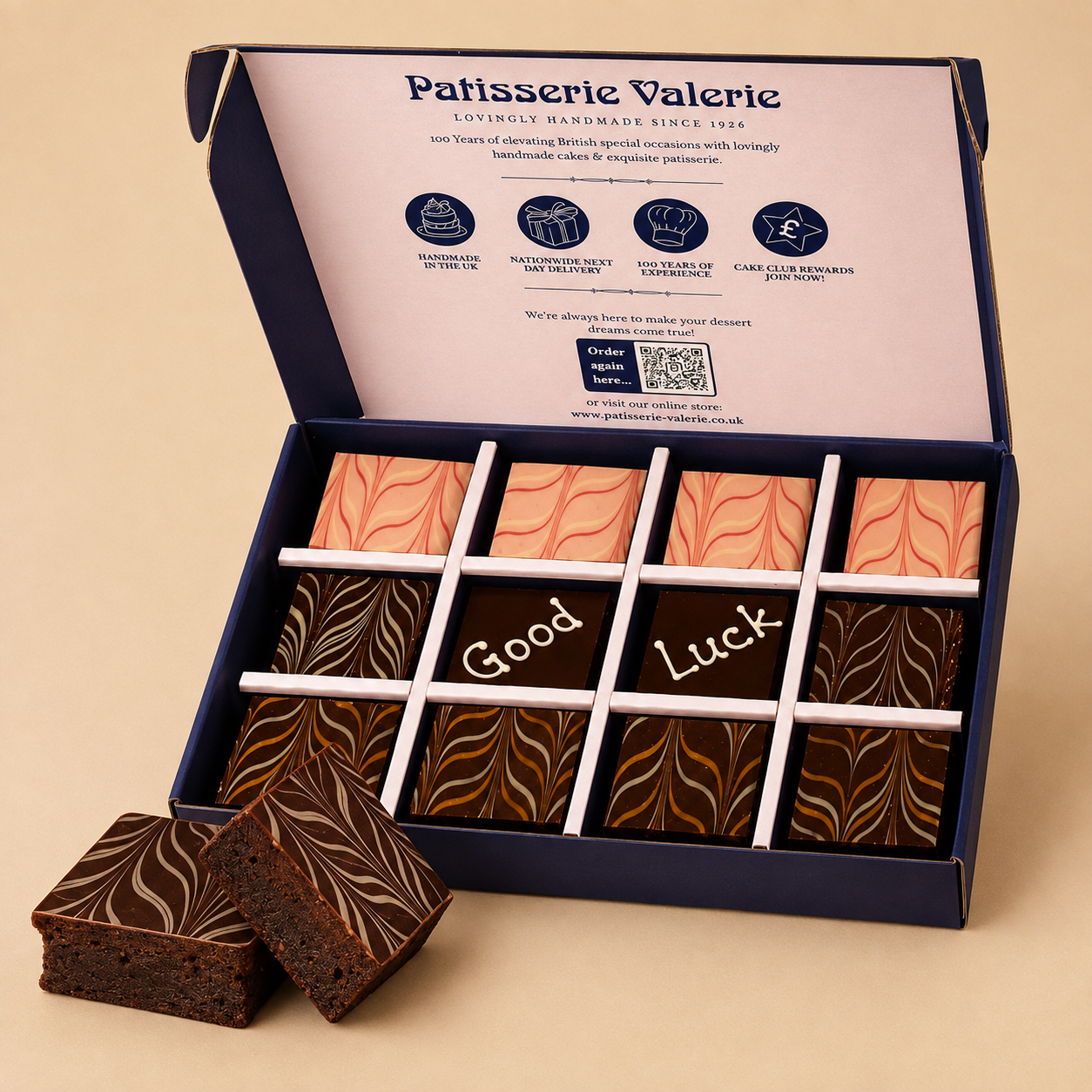 Good Luck Luxury Brownies Gift Box - 12 Brownies