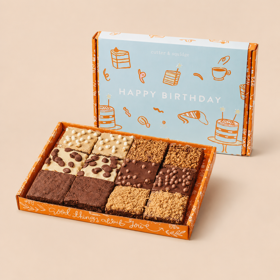 Happy Birthday Mixed Mini Brownie Box