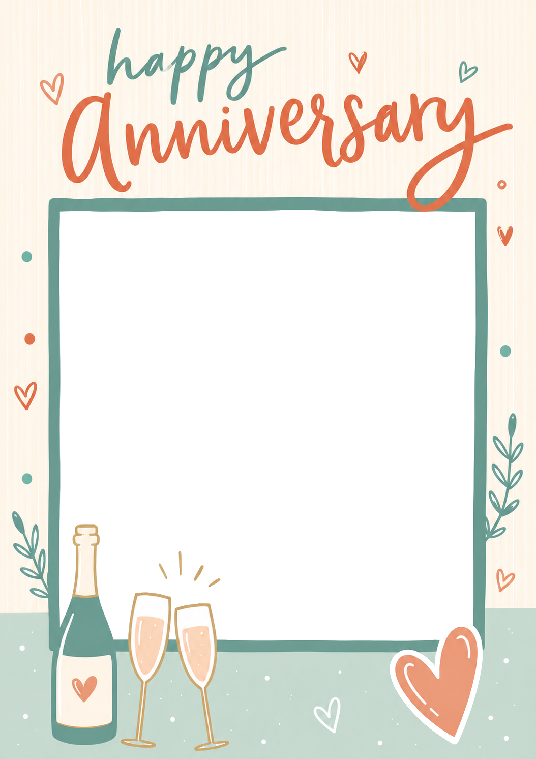 Happy Anniversary Couple Photo Upload Birthday Card