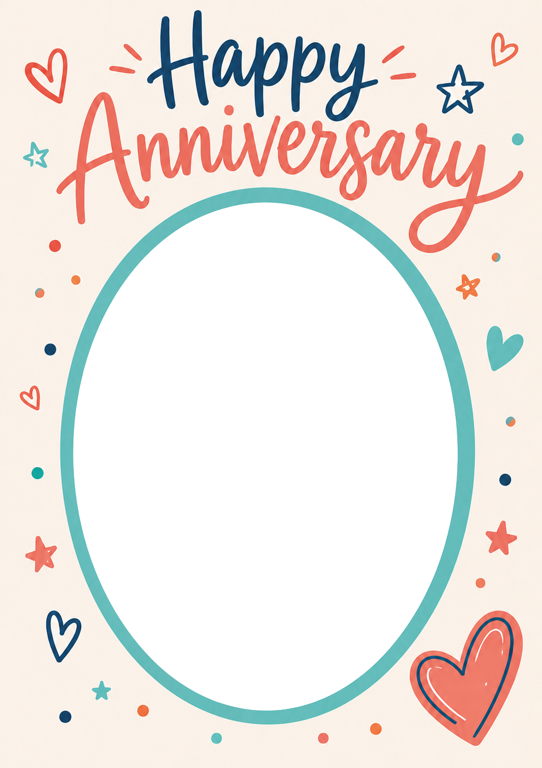 Happy Anniversary Hearts Photo Upload Birthday Card