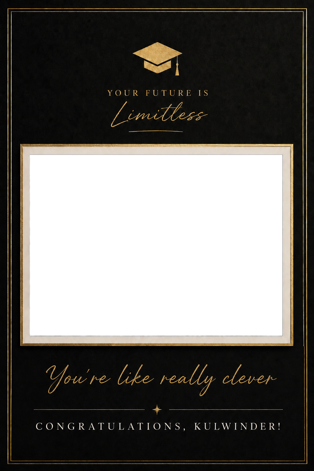 Funny You're Like Really Clever Photo Upload Graduation Card