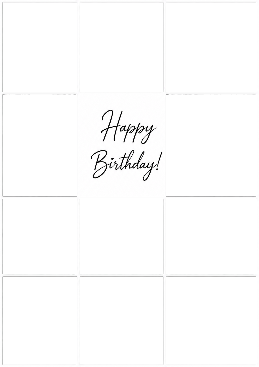 Birthdays - Personalised Card