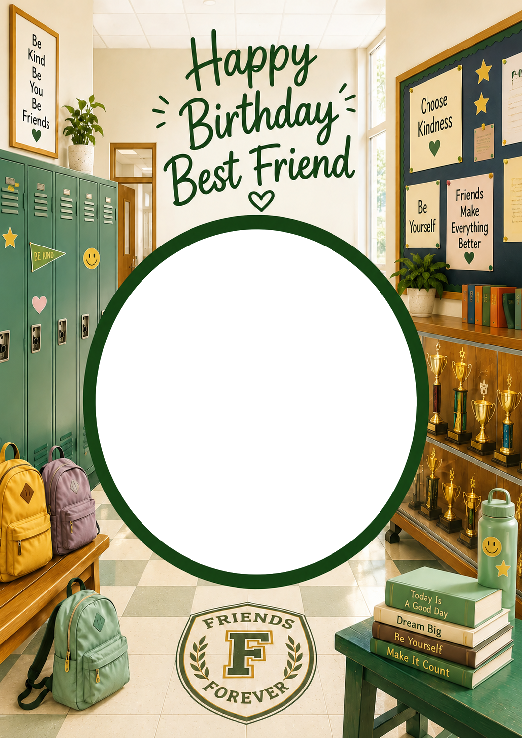 Friends Forever Photo Upload Birthday Card for Best Friend