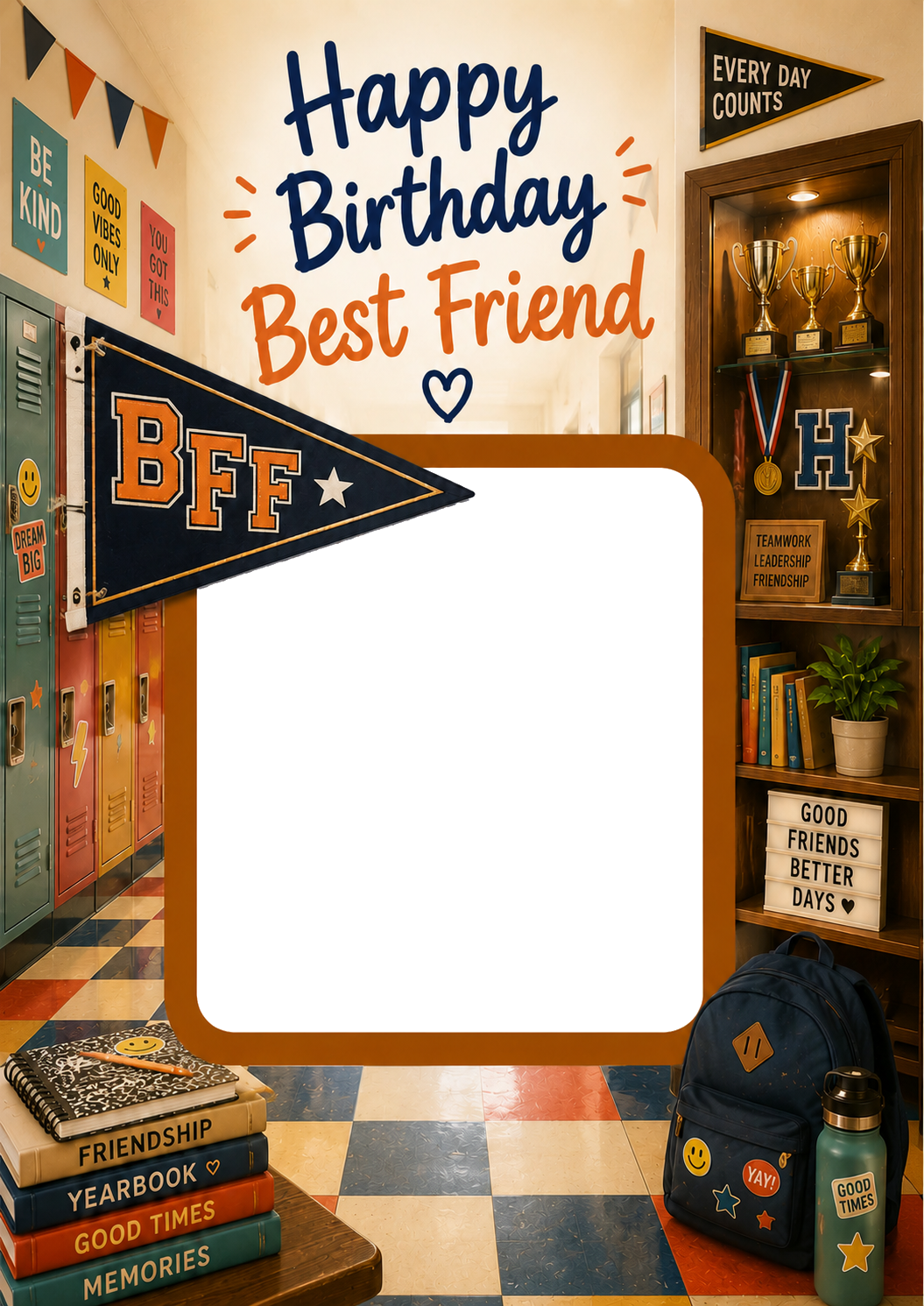 BFF Photo Upload Birthday Card for Best Friend