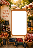 Load image into Gallery viewer, Farmers Market Photo Upload Birthday Card for Auntie
