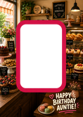 Load image into Gallery viewer, Pink Patisserie Photo Upload Birthday Card for Auntie
