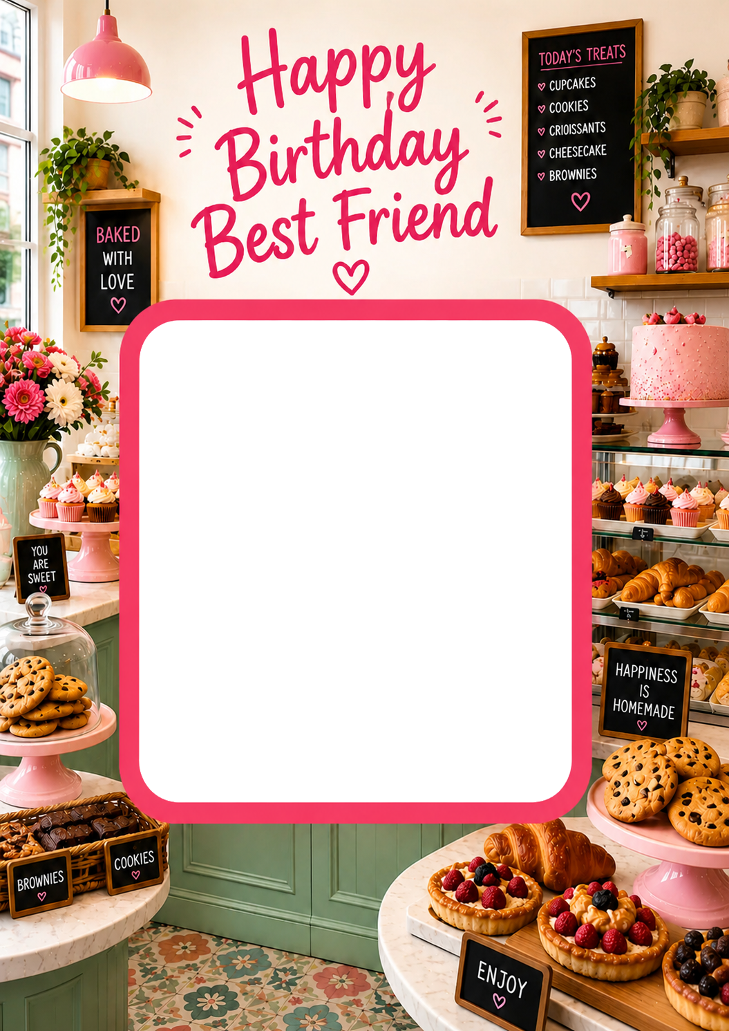 Bakery Fun Photo Upload Birthday Card