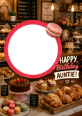 Load image into Gallery viewer, Cake Shop Bakery Photo Upload Birthday Card for Auntie
