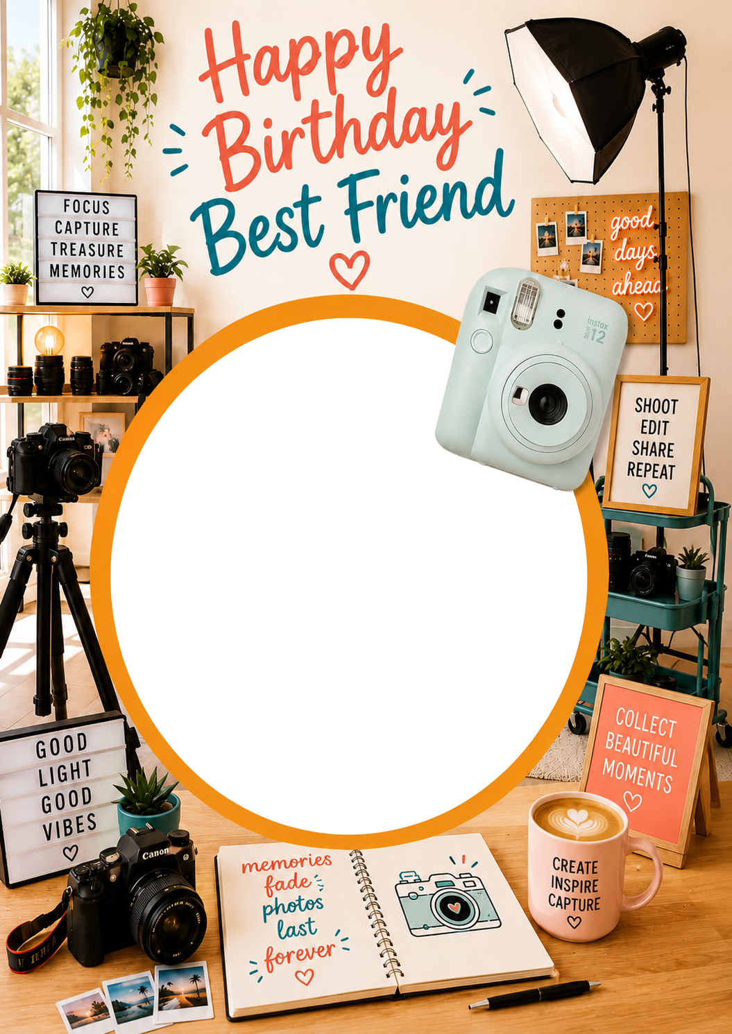 Memories Last Forever Photo Upload Birthday Card for Best Friend
