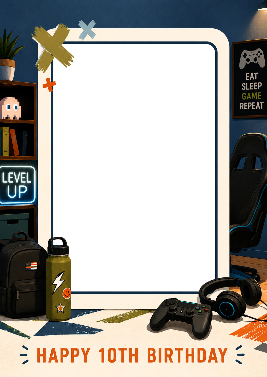 Level Up 10th Birthday Card for Him