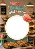Load image into Gallery viewer, Bakery Photo Upload Birthday Card for Best Friend
