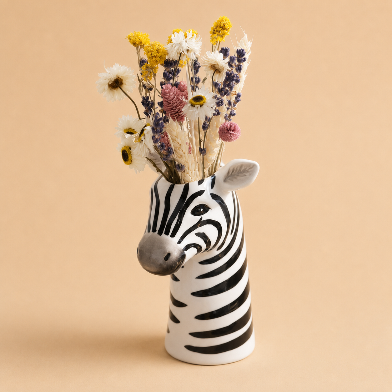 The Savannah Zebra Ceramic Vase