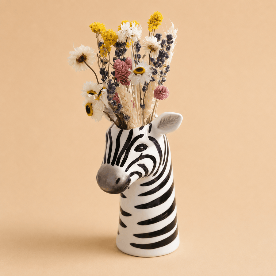The Savannah Zebra Ceramic Vase