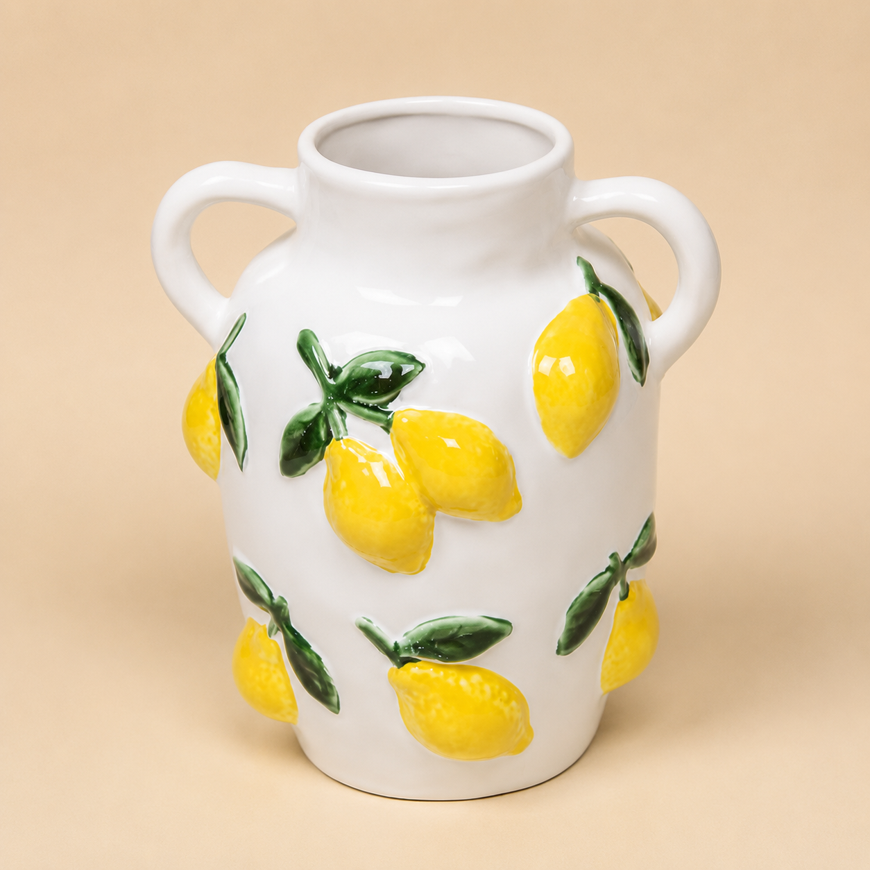 Summer Ceramic Lemon Vase