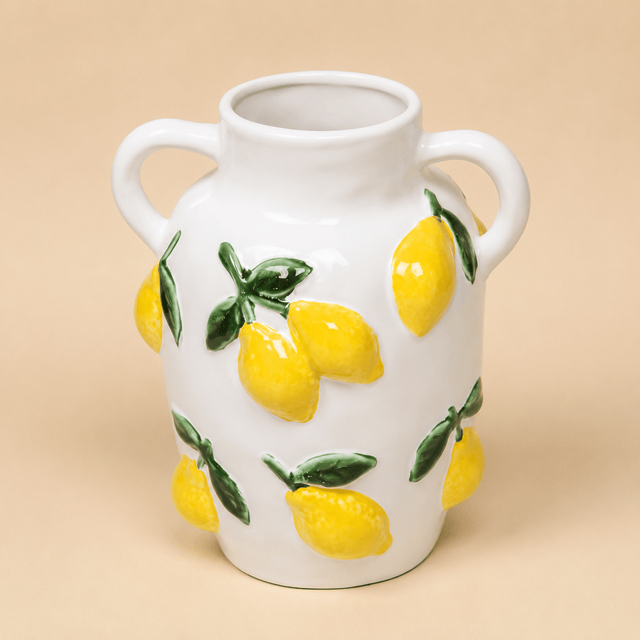 Summer Ceramic Lemon Vase