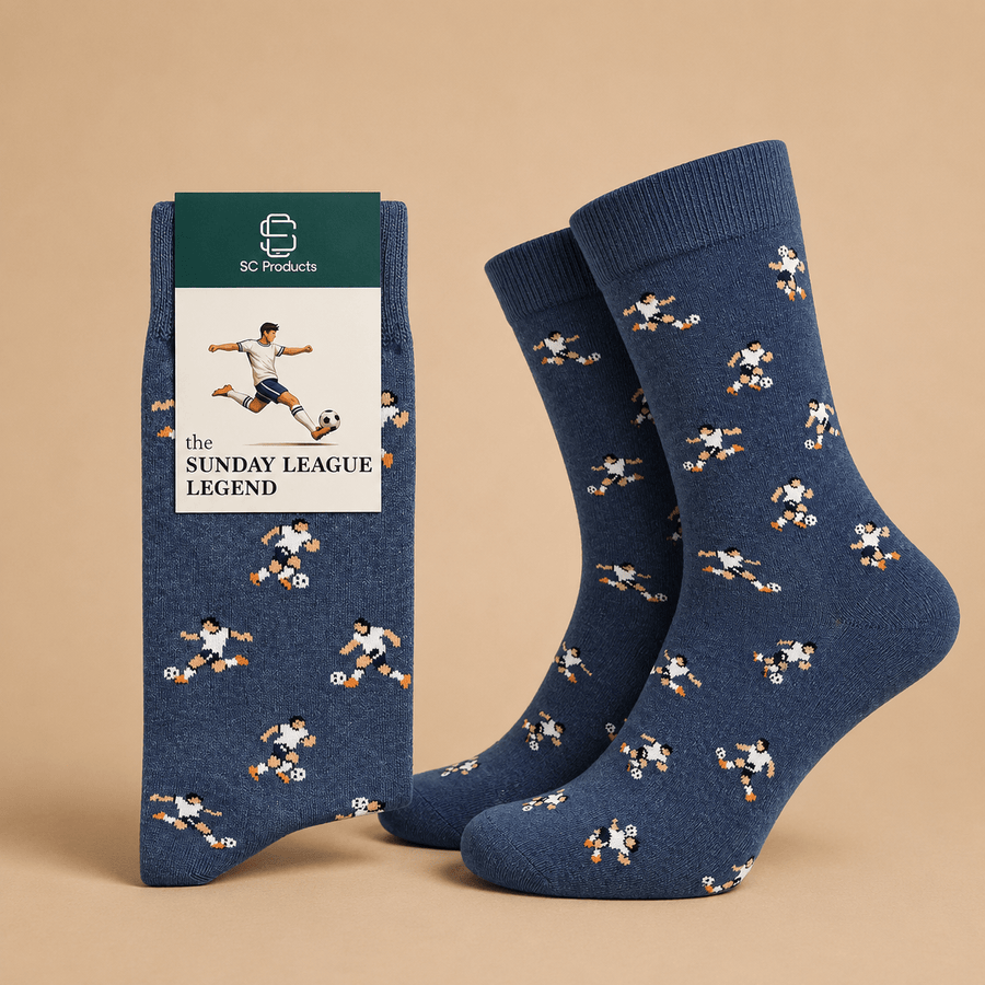 Footballer Mens Novelty Socks