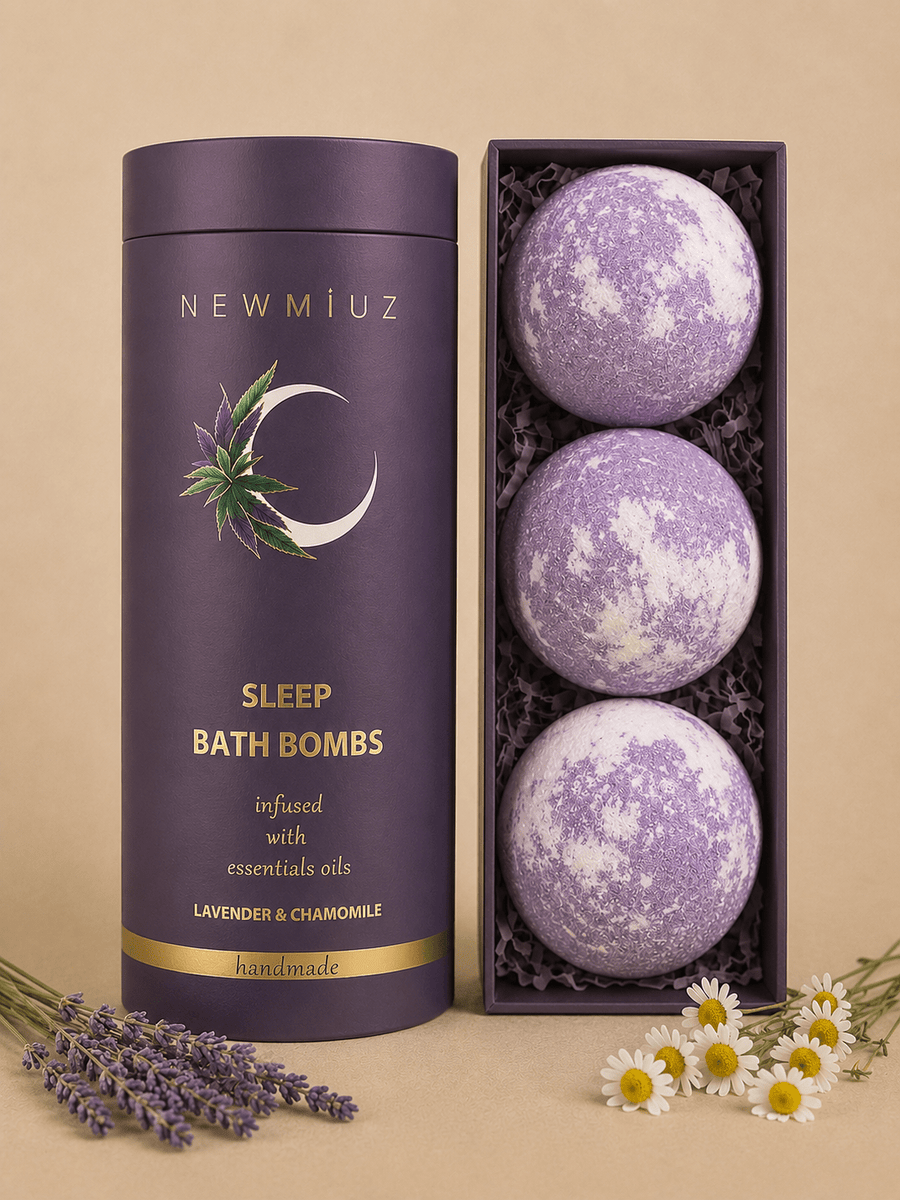 Deep Sleep Well Bath Bombs Lavender Chamomile Essential Oils