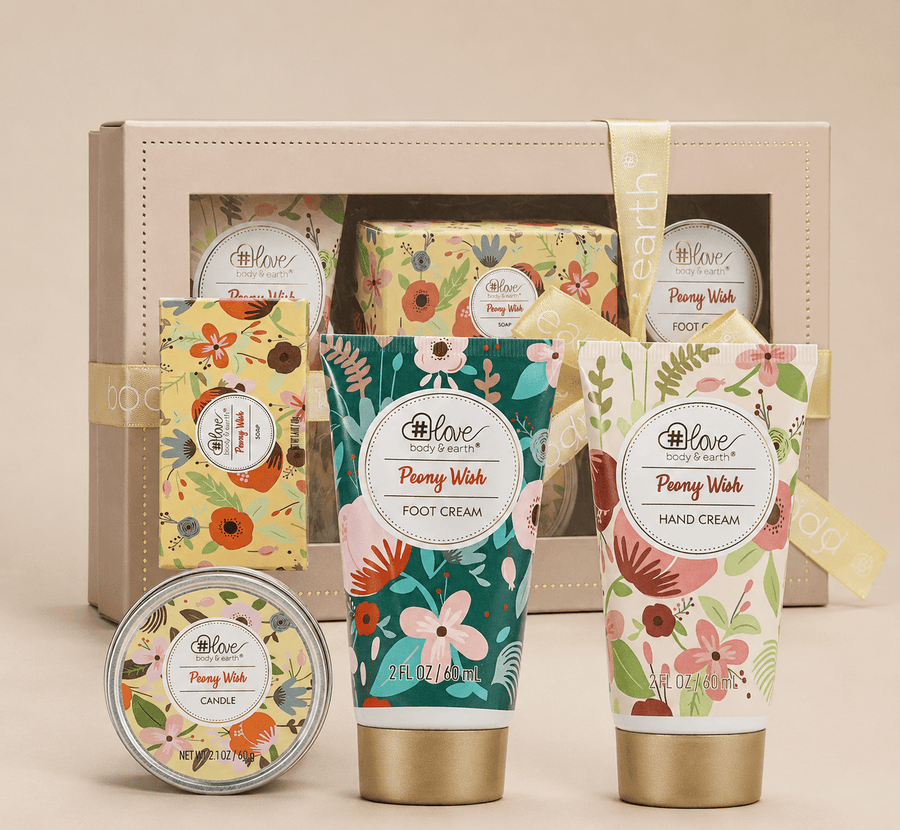 Peony Hand & Foot Care Gift Set (4 Pack)