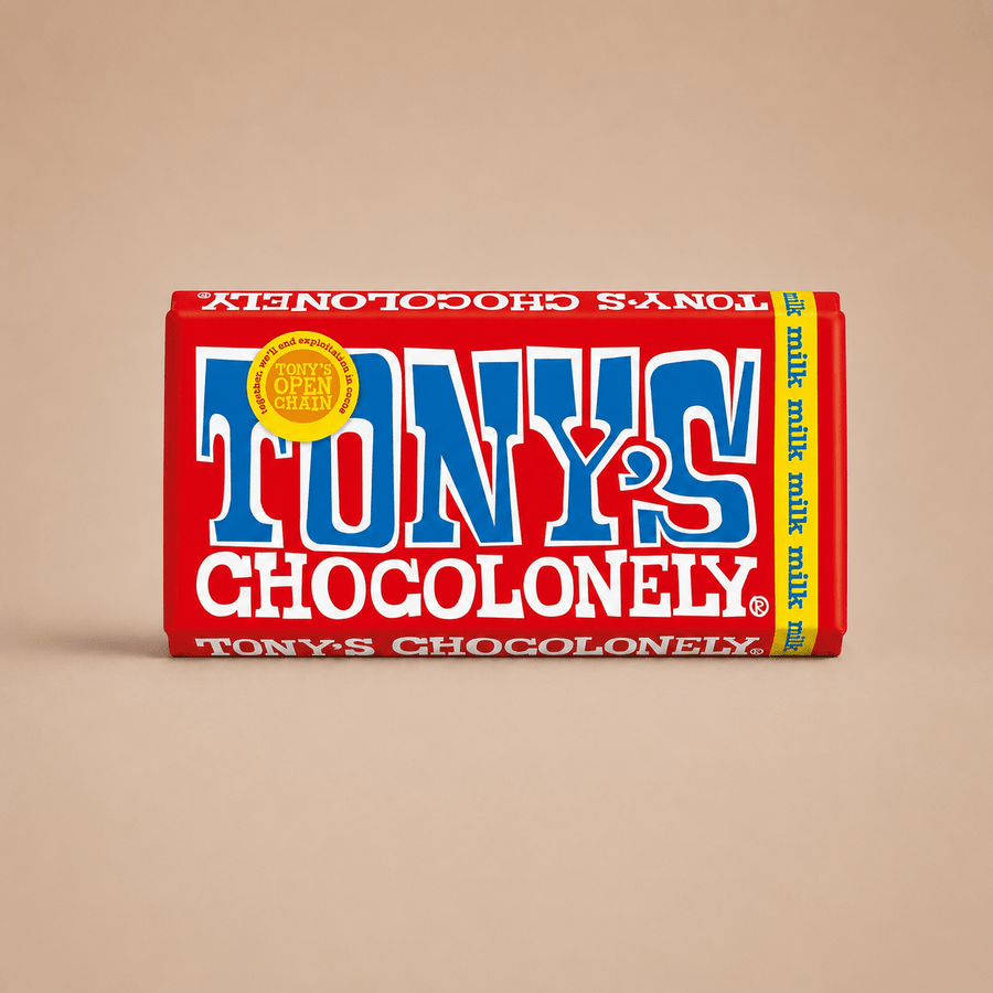 Tony's Chocolonely Milk Chocolate Bar - 180g (32%, Vegetarian)