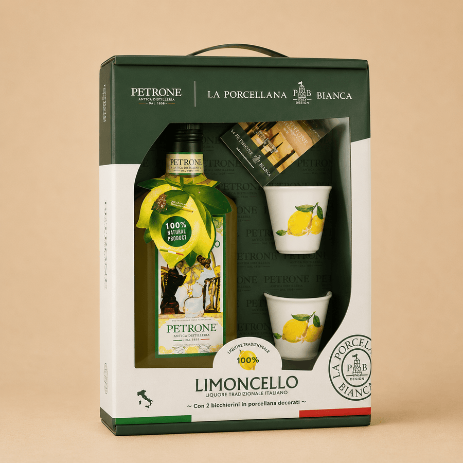 Limoncello Set with Porcelain Beakers