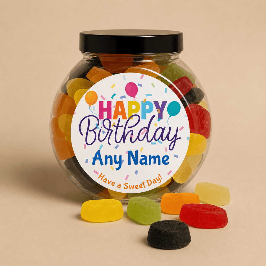 Wine Gums Birthday Sweet Jar