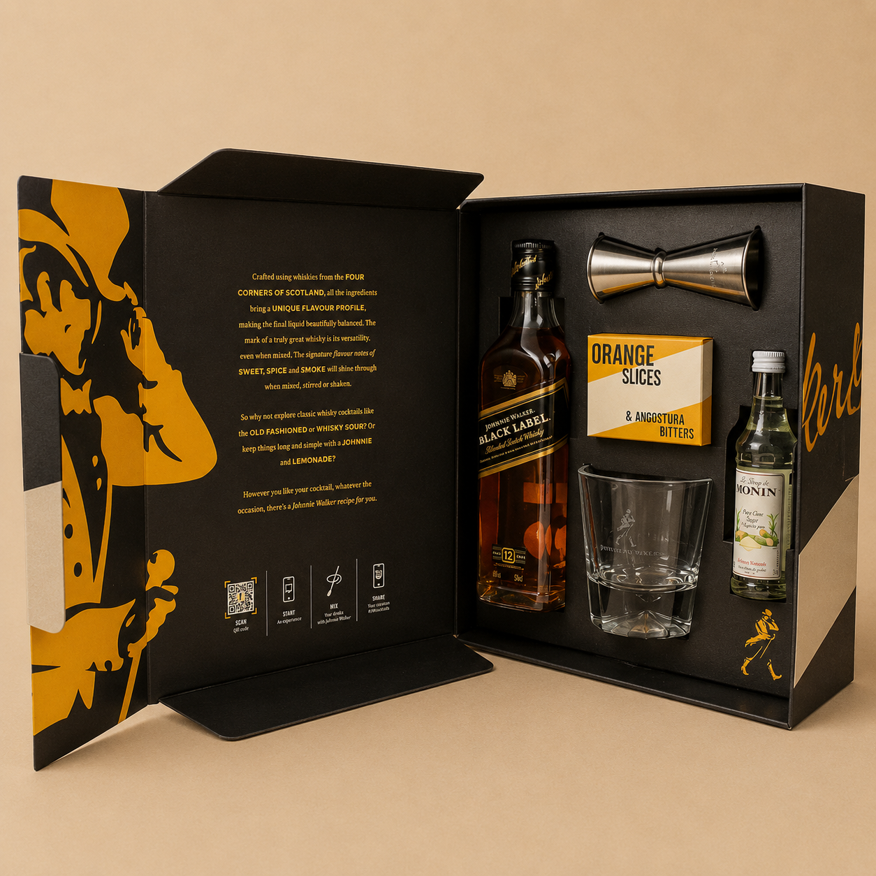 Johnnie Walker Black Label Old Fashioned Gift Set