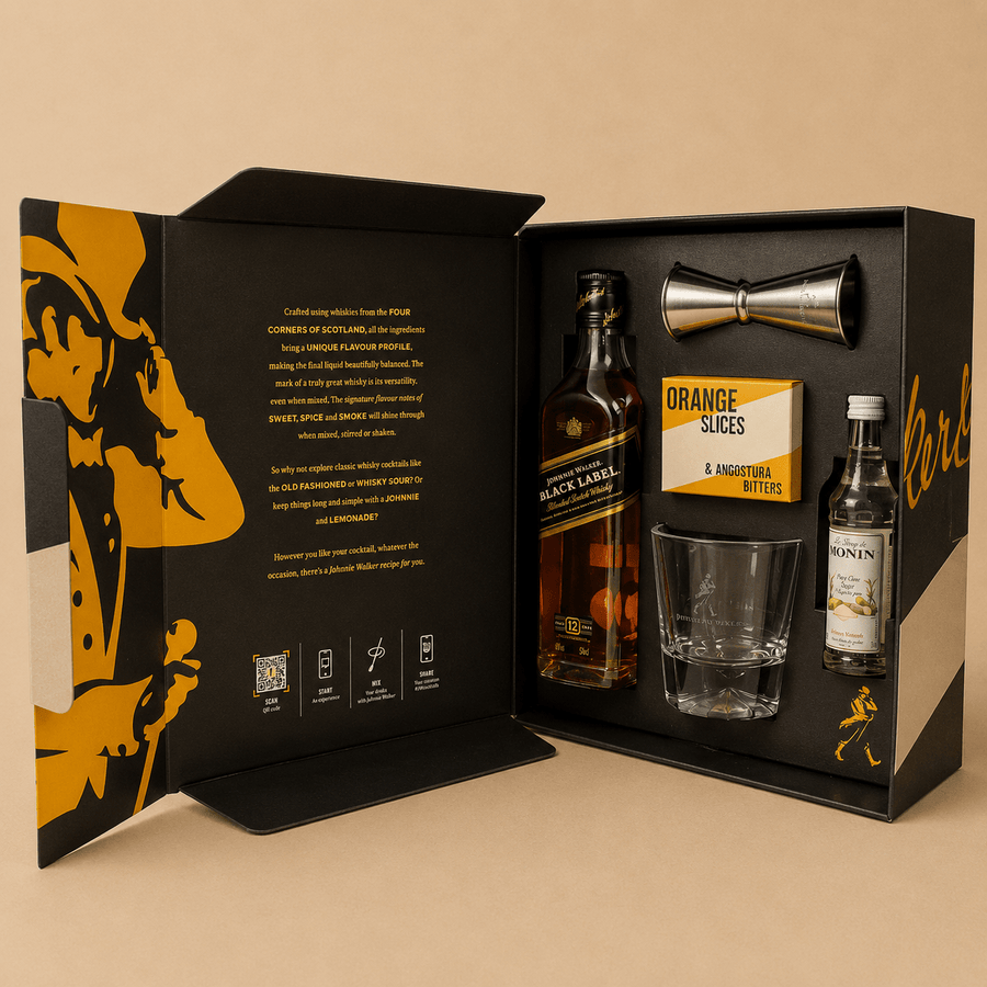 Johnnie Walker Black Label Old Fashioned Set