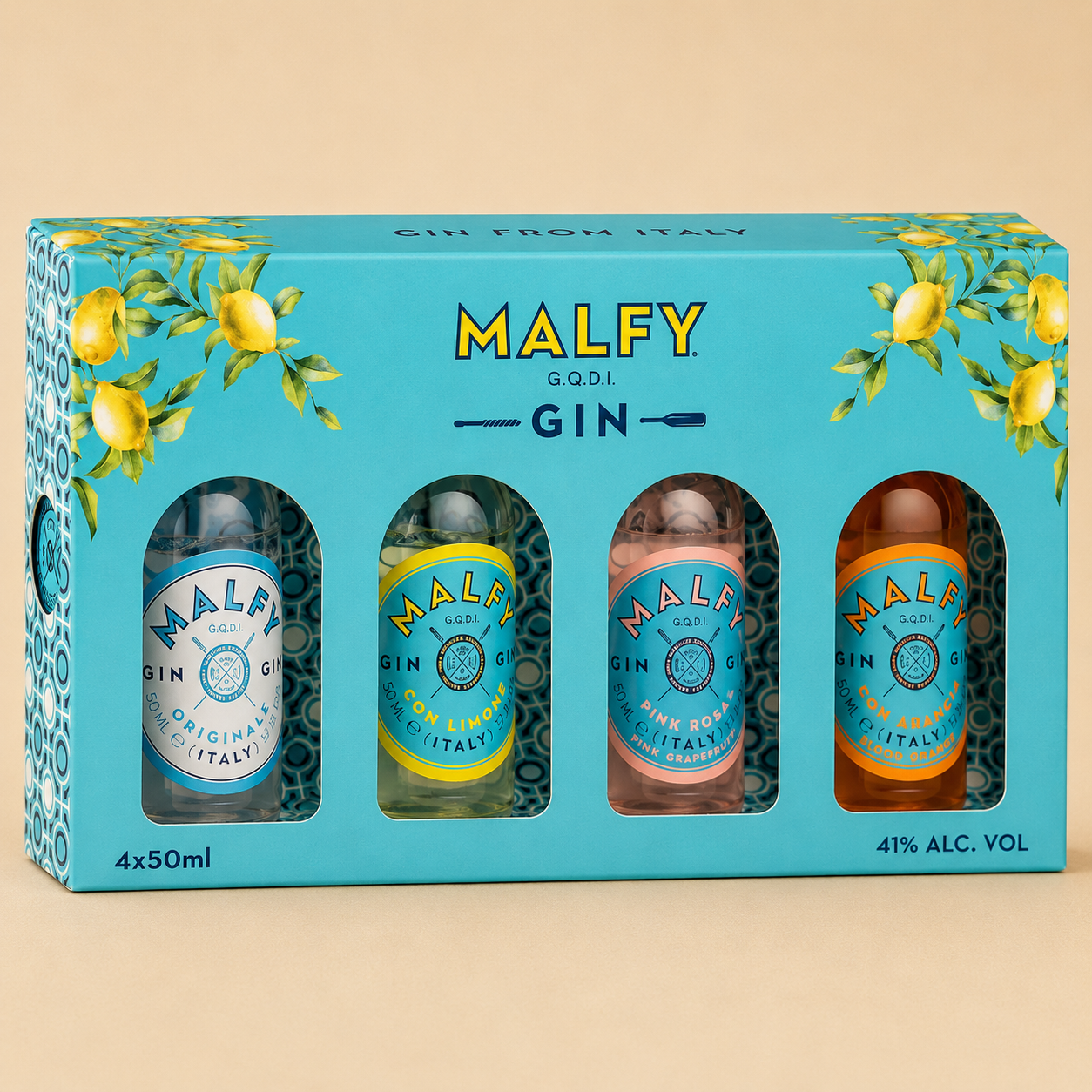 Malfy Italian Gin Miniatures Gift Set (4 x 5cl)