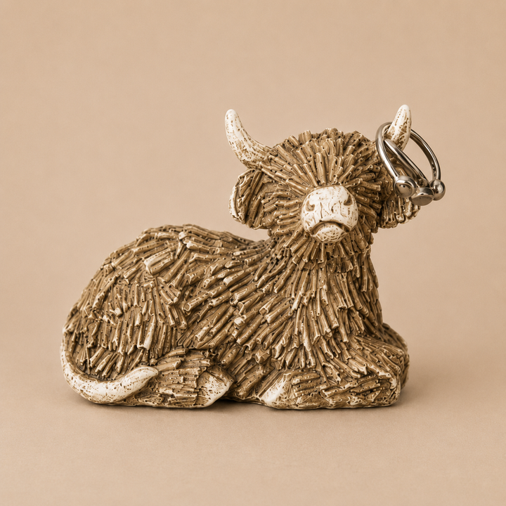 Natural Hamish The Highland Cow Ring Holder