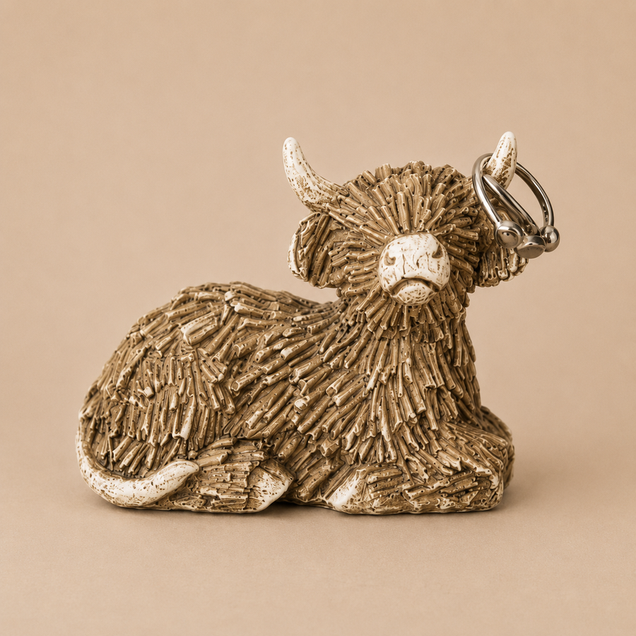 Natural Hamish The Highland Cow Ring Holder