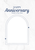 Load image into Gallery viewer, Forever in My Corner Arch Photo Upload Anniversary Card for Her
