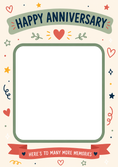 Load image into Gallery viewer, Happy Anniversary Here's to Many More Memories Photo Upload Anniversary Card

