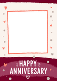 Load image into Gallery viewer, Red Hearts Confetti Photo Upload Anniversary Card for Her
