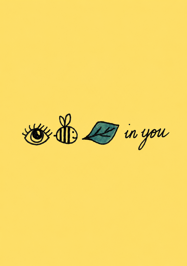 Eye Bee Leaf In You Just Because Card