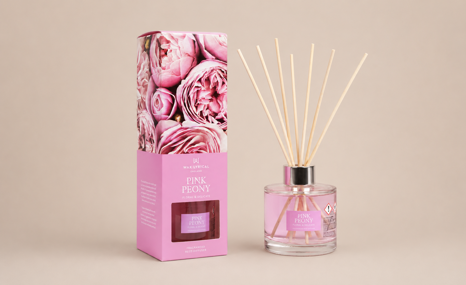 Wax Lyrical 200ml Reed Diffuser - Pink Peony