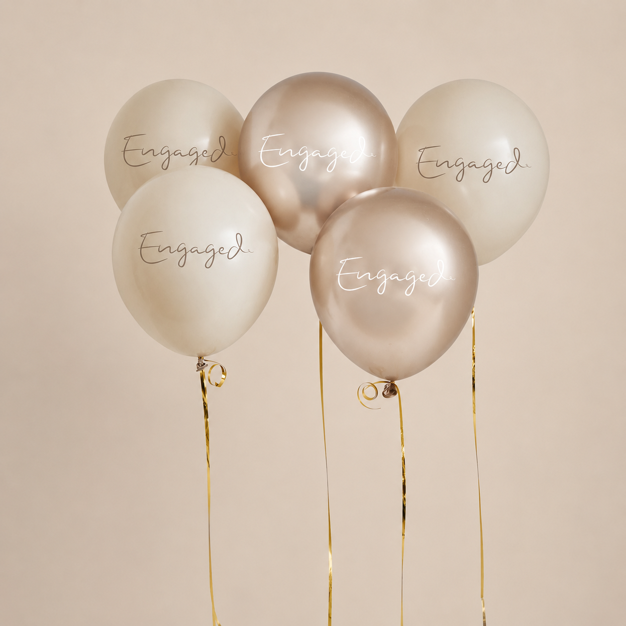 Engaged 12-Inch Latex Balloons - Pack of 5
